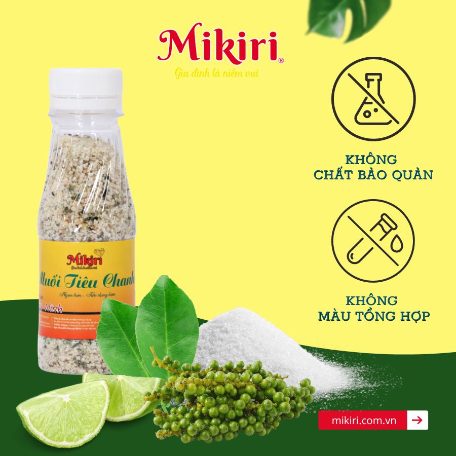 Muối tiêu chanh Mikiri - Sự kết hợp hoàn hảo