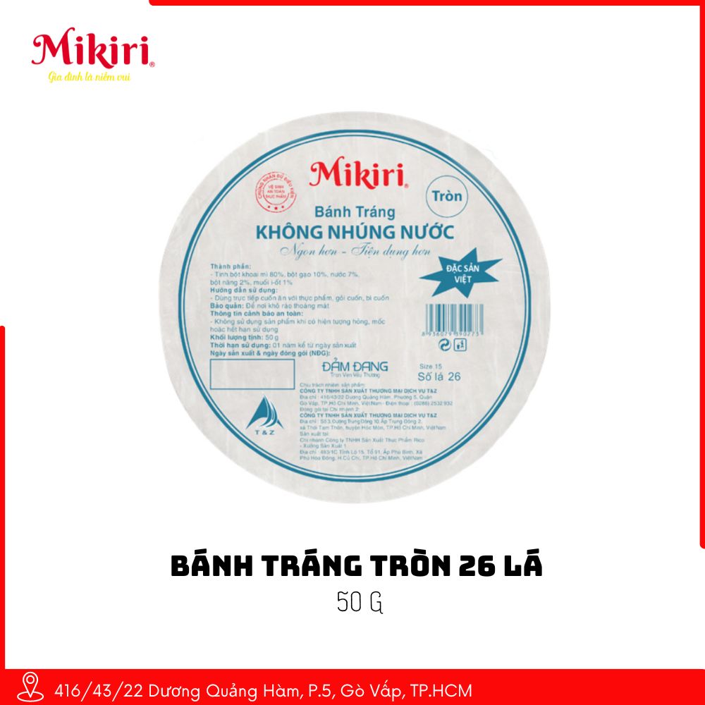 BÁNH TRÁNG CÀ KHỊA MIKIRI - VỊ RUỐC HẤP DẪN 36