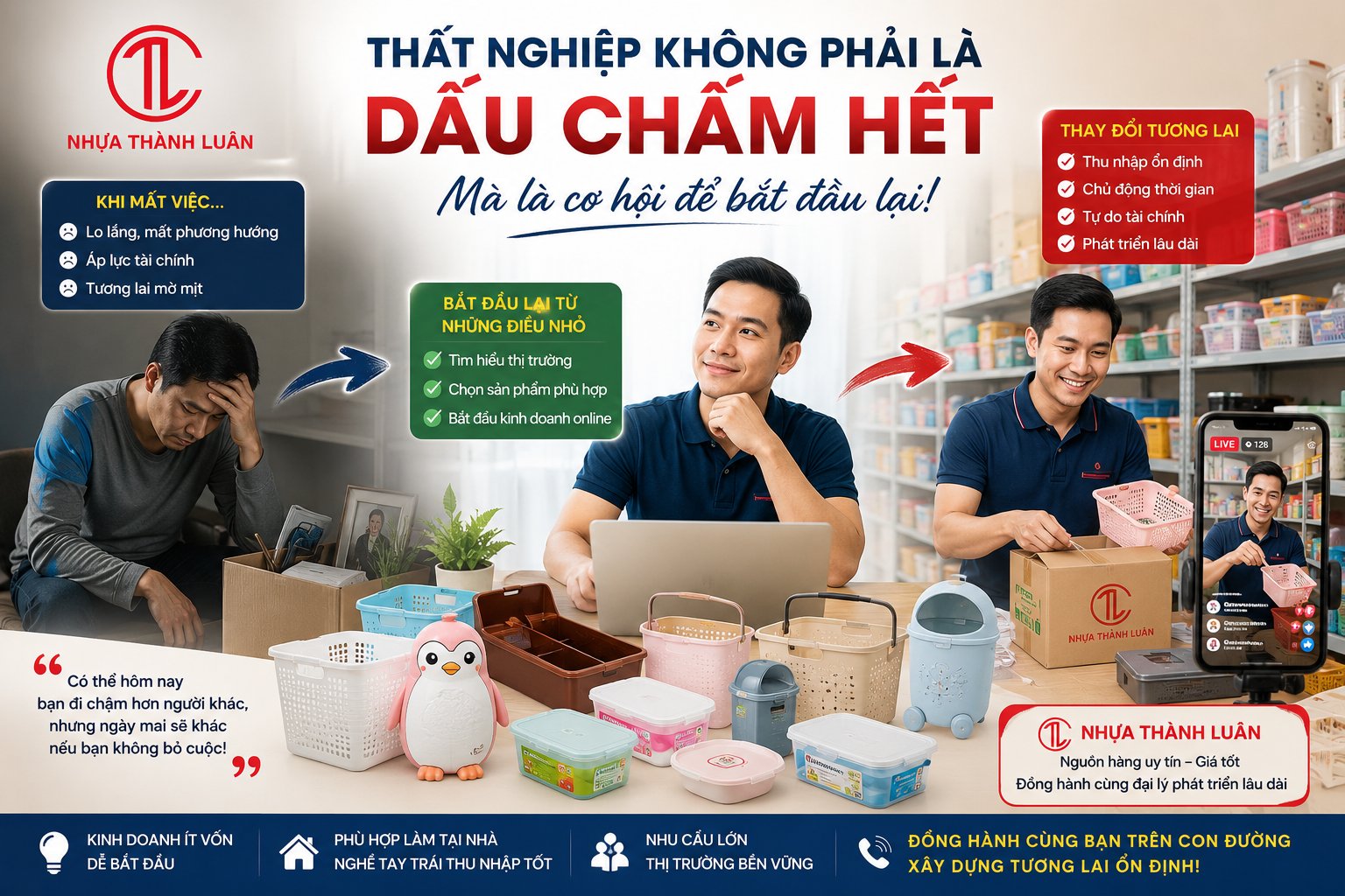 Người Thất Nghiệp Năm 2026 Nên Kinh Doanh Gì Để Ổn Định Lâu Dài?