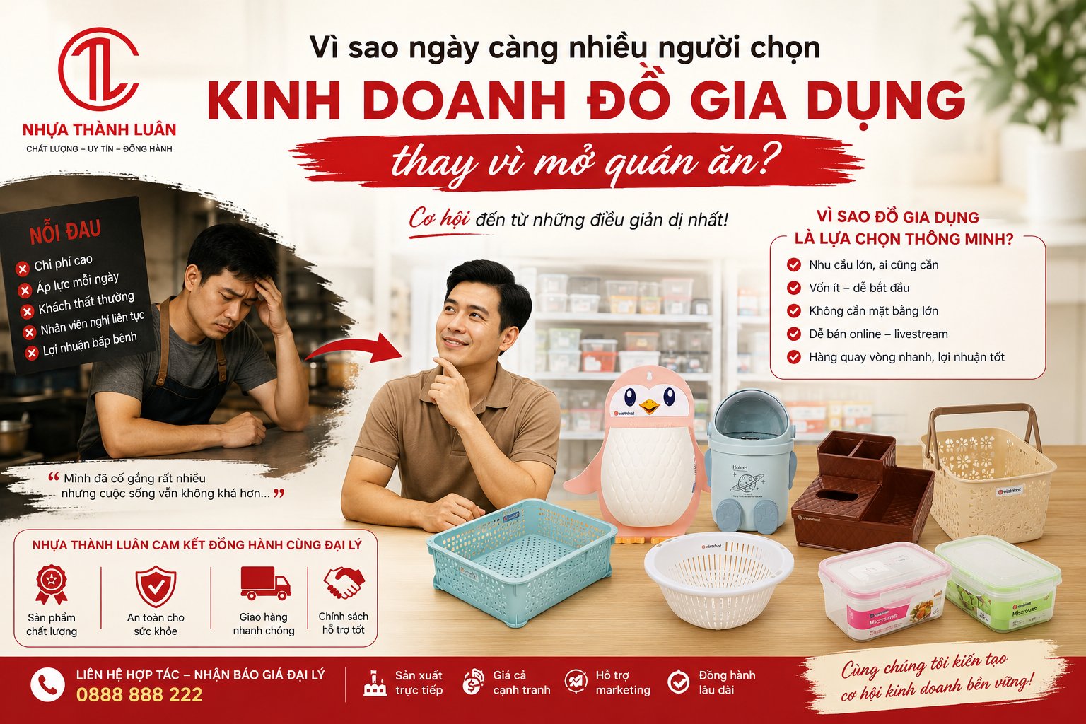 Vì Sao Ngày Càng Nhiều Người Chọn Kinh Doanh Đồ Gia Dụng Thay Vì Mở Quán Ăn?