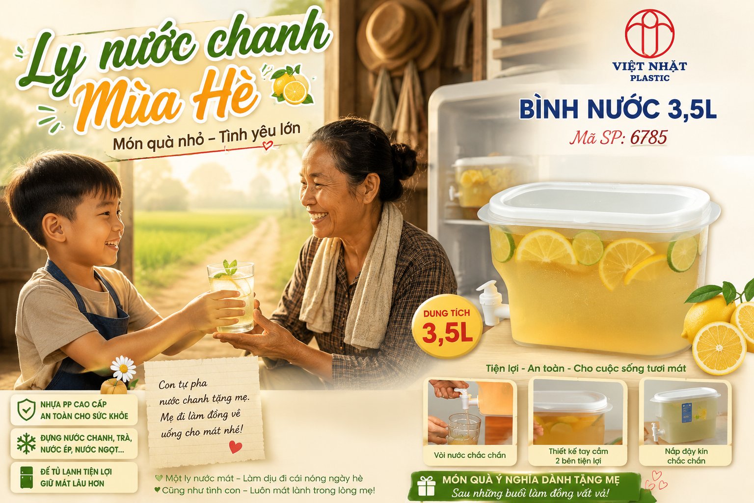 Ly Nước Chanh Mùa Hè