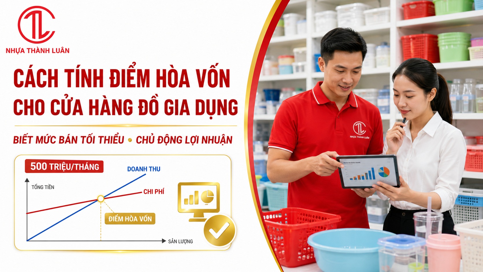 Cách Tính Điểm Hòa Vốn Cho Cửa Hàng Đồ Gia Dụng Chính Xác