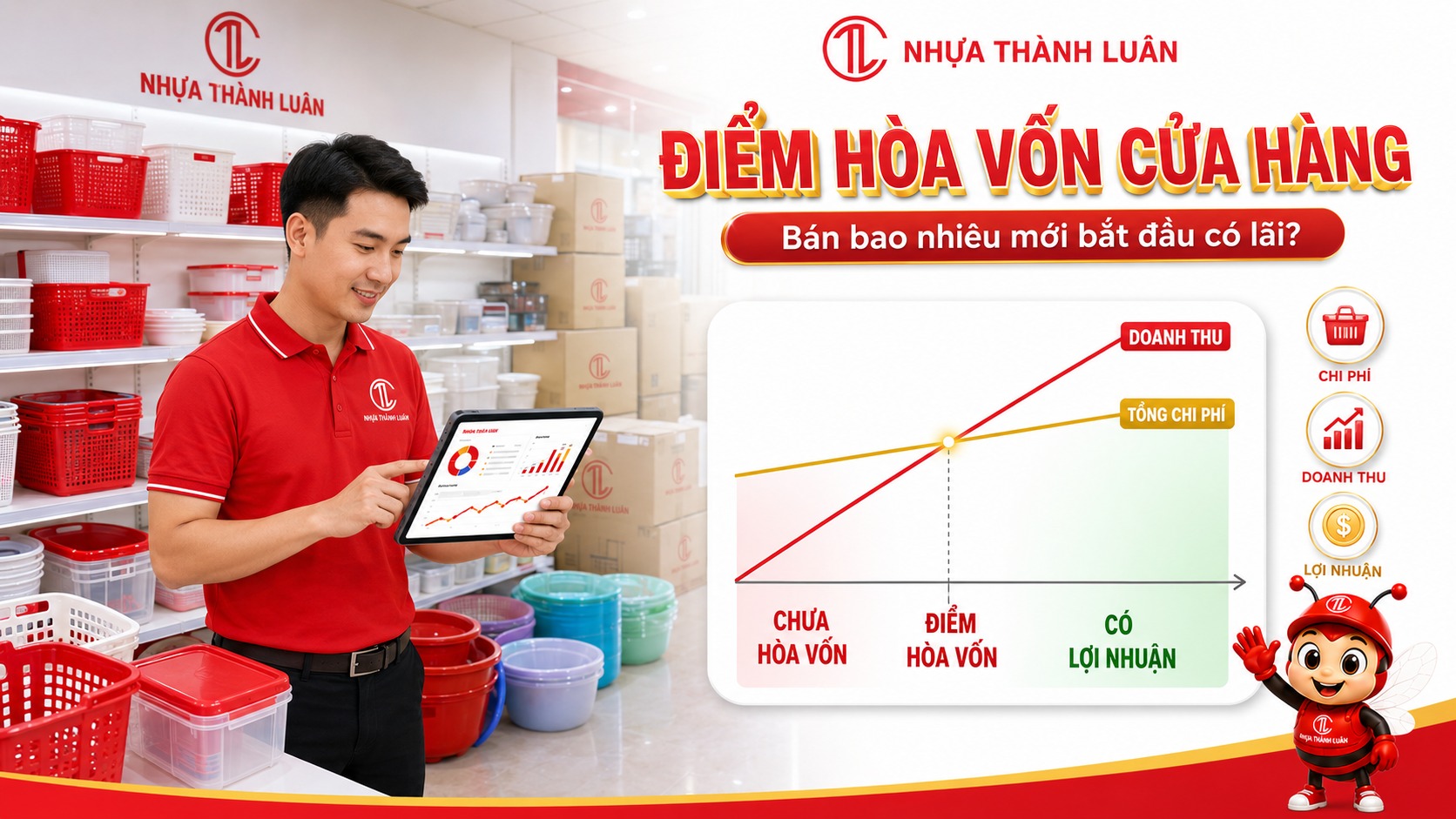 Cách Tính Điểm Hòa Vốn Cho Cửa Hàng Gia Dụng: Phải Bán Bao Nhiêu Mới Bắt Đầu Có Lãi?