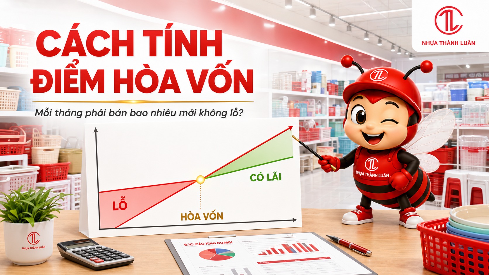 Cách Tính Điểm Hòa Vốn Cho Cửa Hàng Gia Dụng: Mỗi Tháng Phải Bán Bao Nhiêu Mới Không Lỗ?