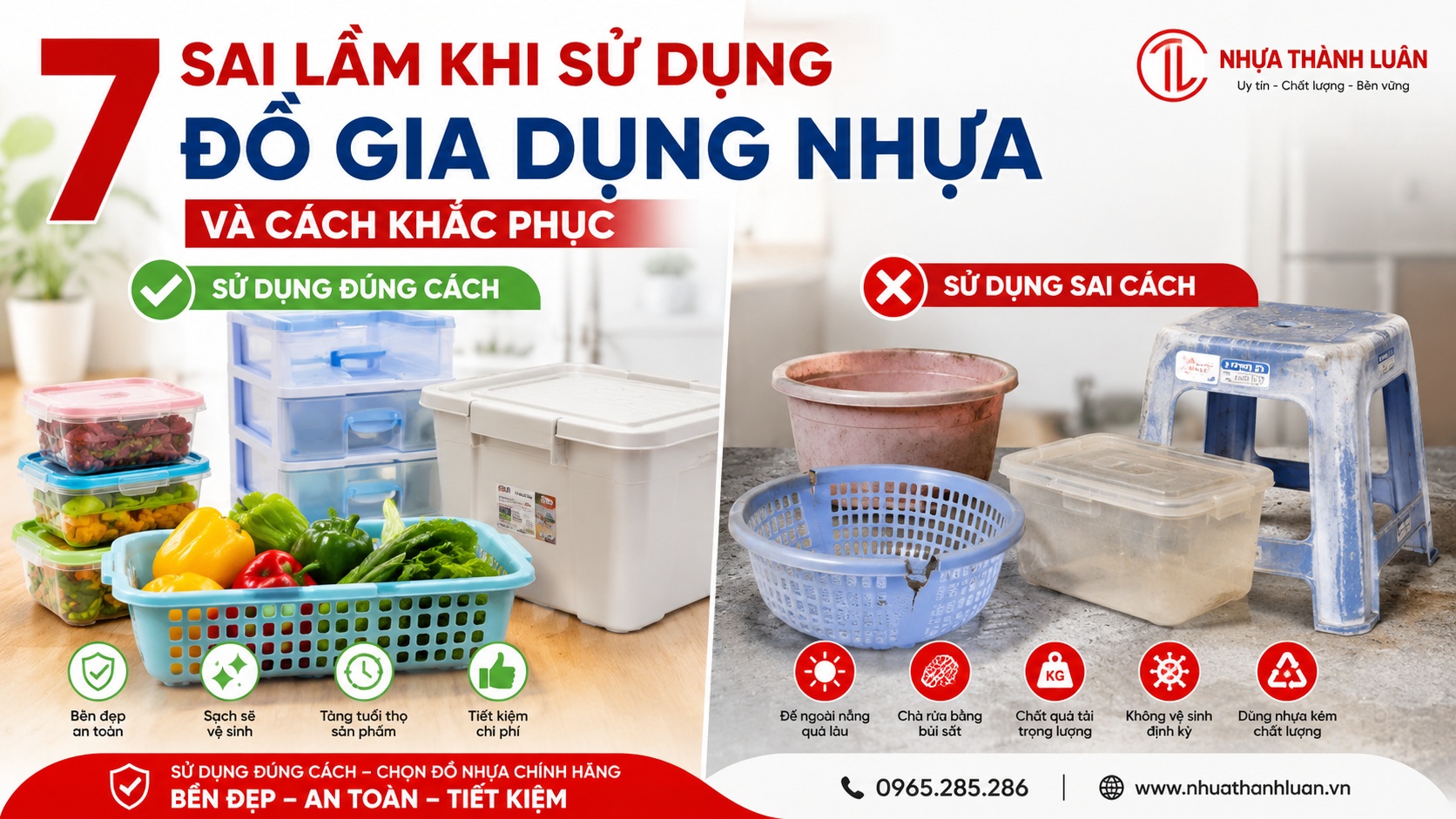 Những Sai Lầm Thường Gặp Khi Sử Dụng Đồ Gia Dụng Nhựa Và Cách Khắc Phục