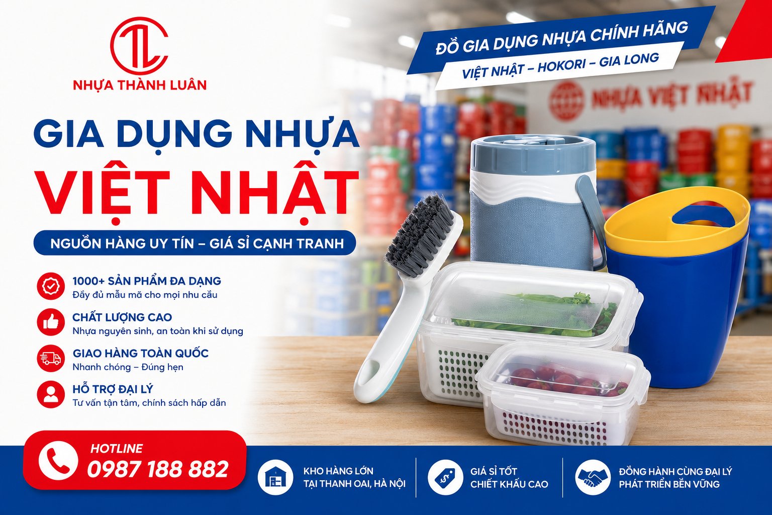 Nhựa Việt Nhật Thanh Oai – Nguồn Hàng Uy Tín, Giá Tốt, Đồng Hành Cùng Đại Lý Trên Toàn Quốc