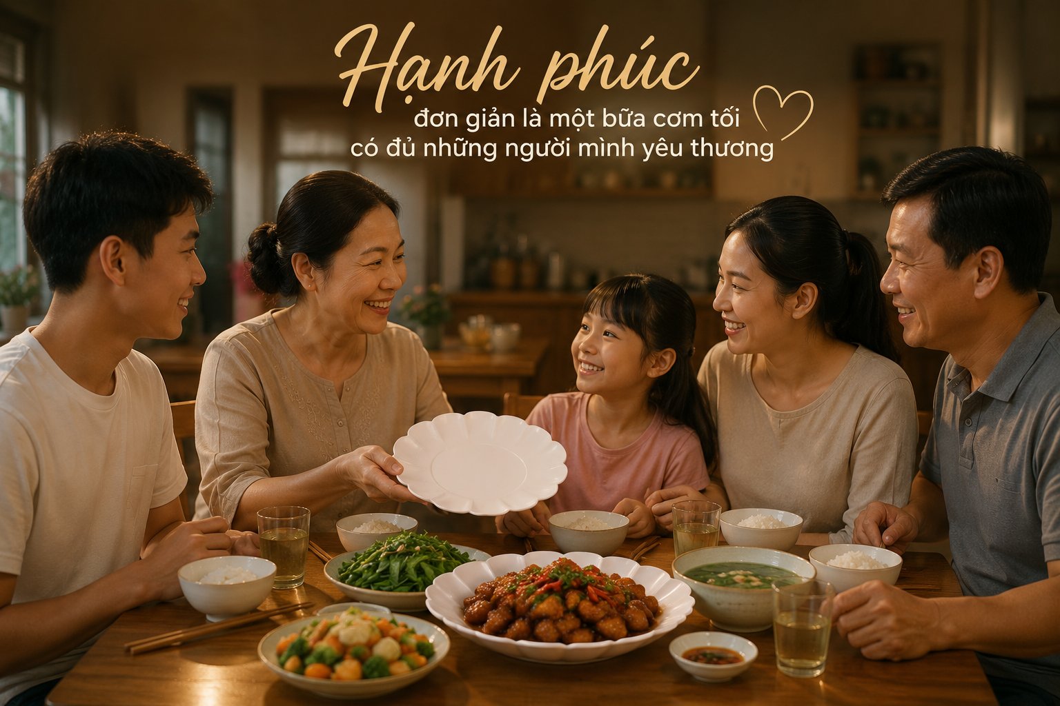 Chiếc Đĩa Hoa Và Bữa Cơm Tối Của Mẹ