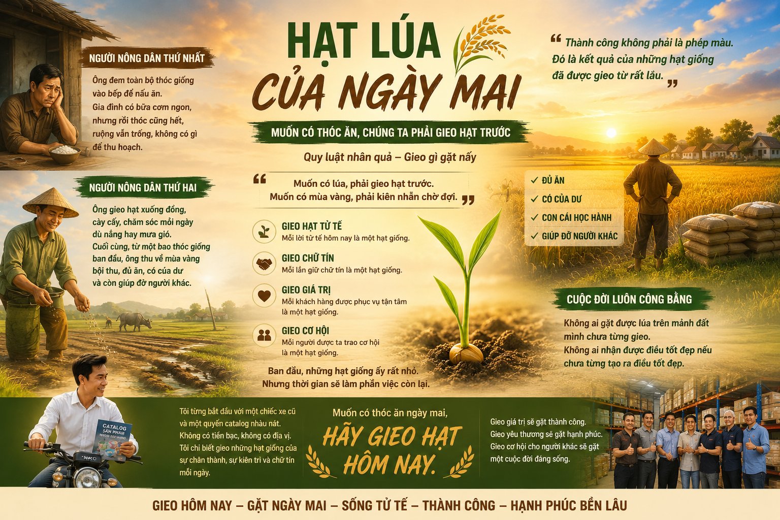 HẠT LÚA VÀ KHO THÓC CUỘC ĐỜI