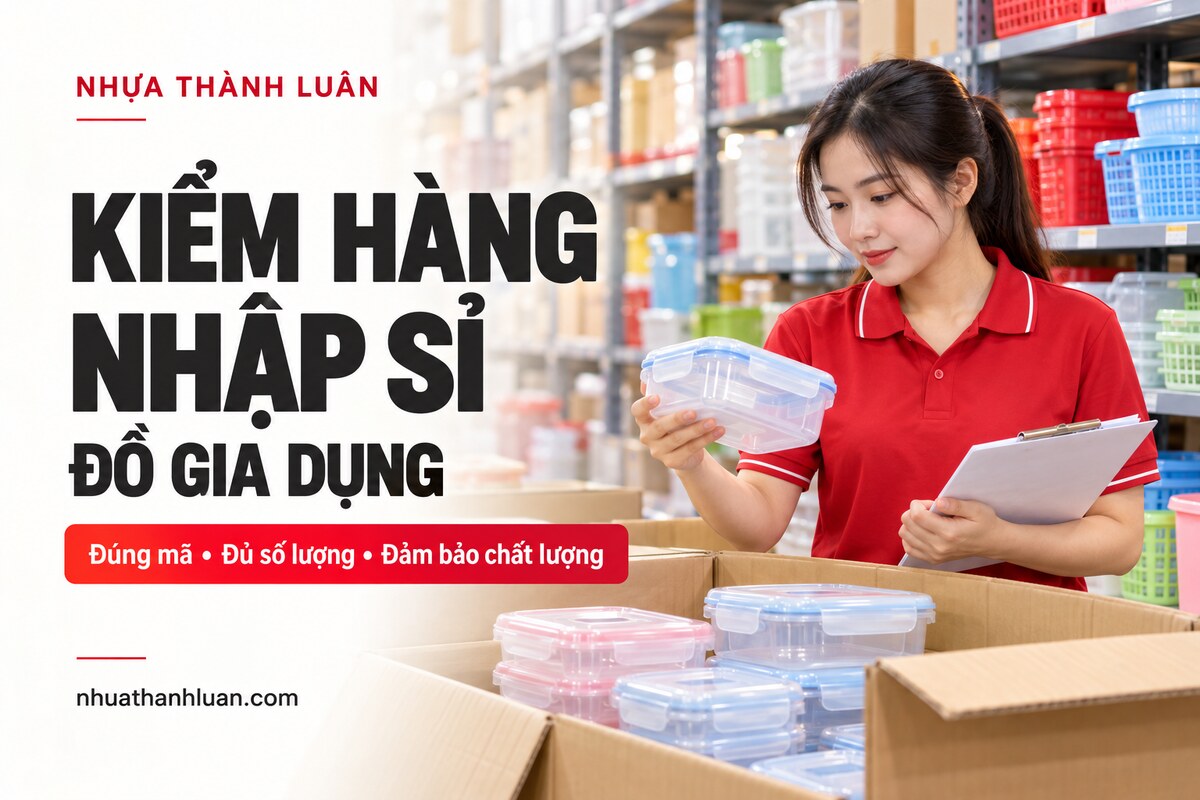 Cách kiểm hàng khi nhập sỉ đồ gia dụng: Hạn chế thiếu hàng, nhầm mã và hư hỏng