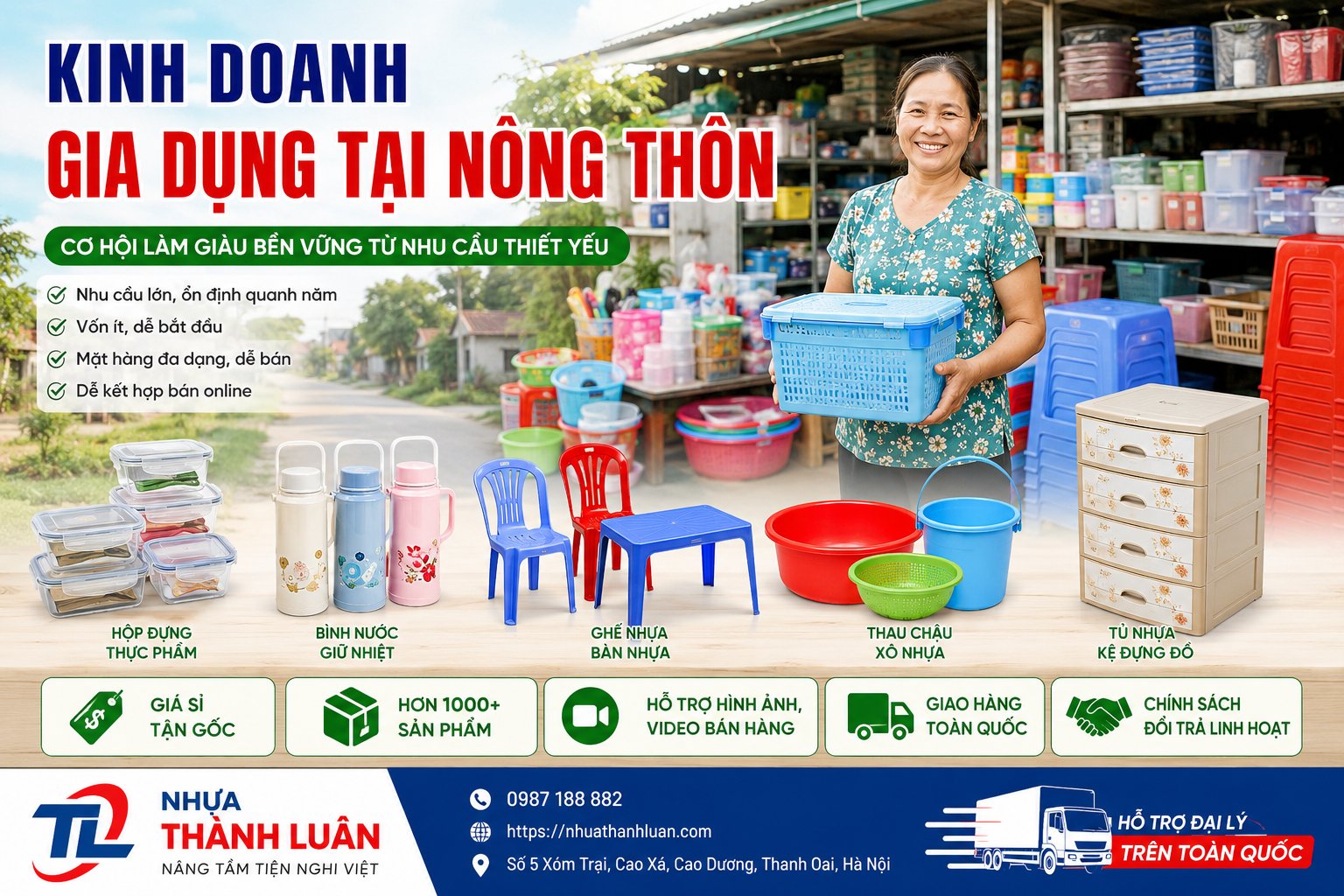 Kinh Doanh Gia Dụng Tại Nông Thôn: Cơ Hội Làm Giàu Bền Vững Từ Nhu Cầu Thiết Yếu
