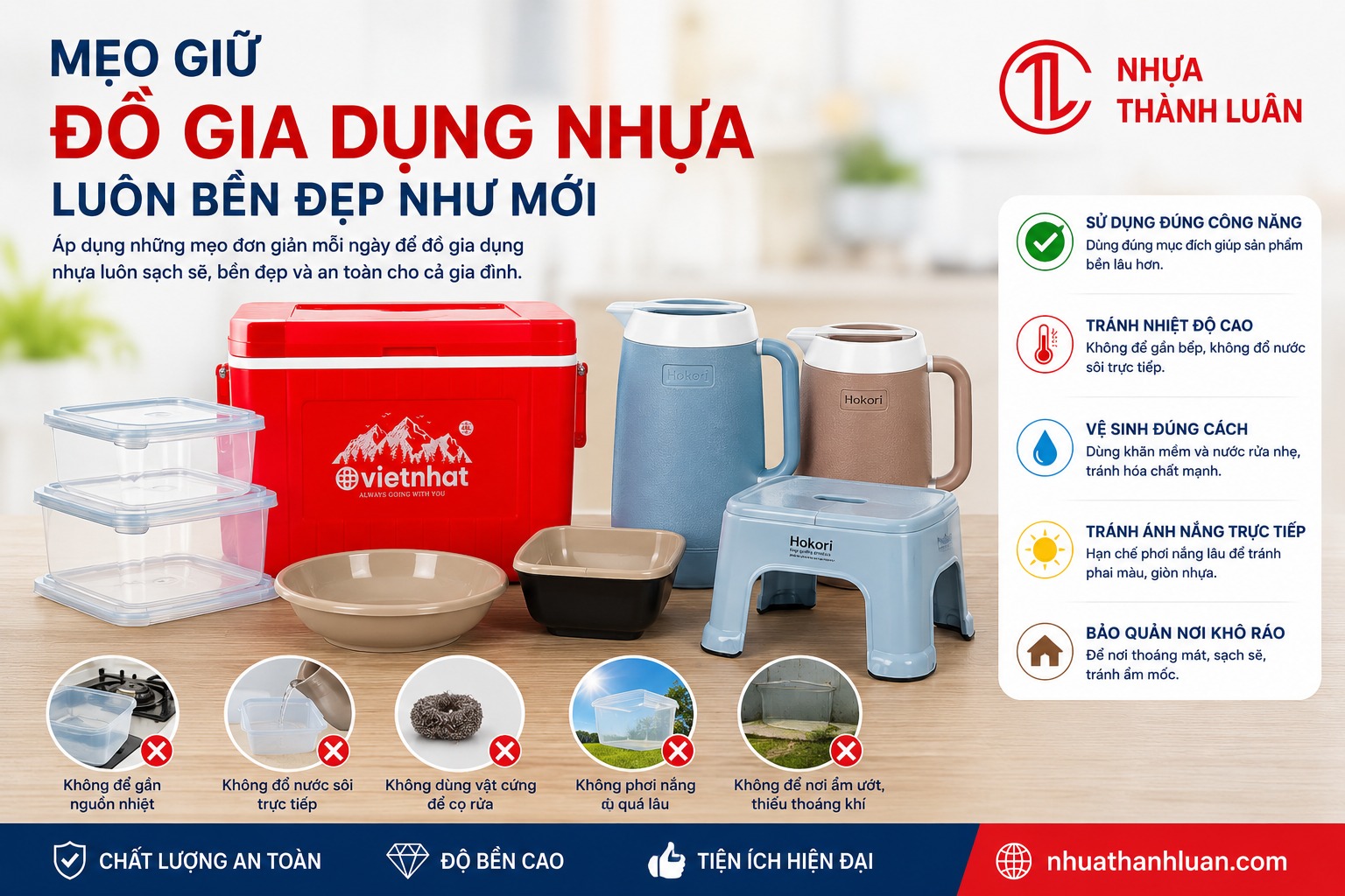 Góc Nhìn Từ Chuyên Gia: Vì Sao Nhiều Sản Phẩm Nhựa Dùng 5–10 Năm Vẫn Đẹp Như Mới?