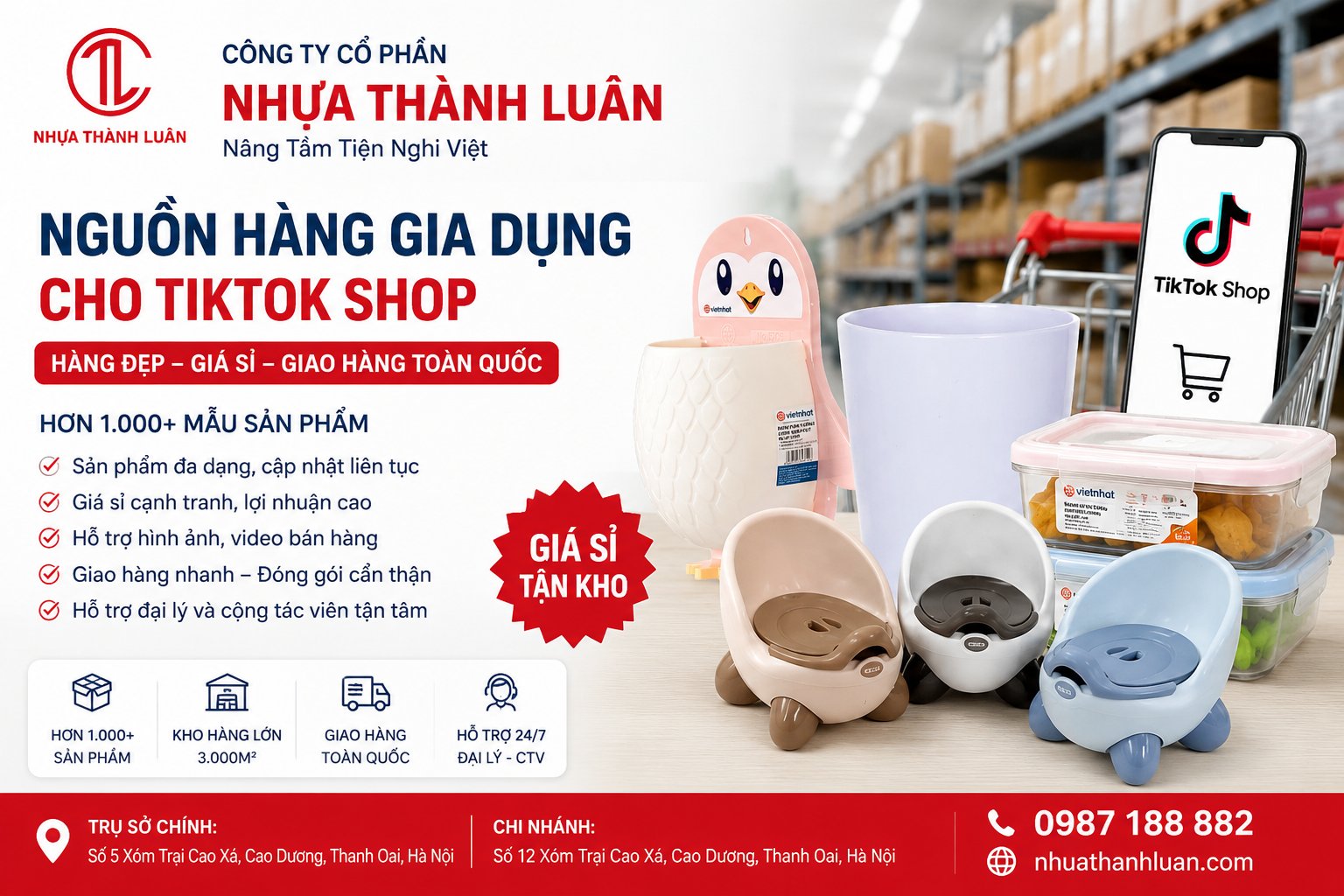 Nguồn Hàng Gia Dụng Cho TikTok Shop: Cơ Hội Kinh Doanh Tiềm Năng Trong Năm 2026