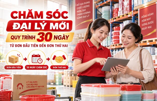 Quy Trình Chăm Sóc Đại Lý Mới Trong 30 Ngày – Biến Đơn Đầu Tiên Thành Khách Hàng Lâu Dài