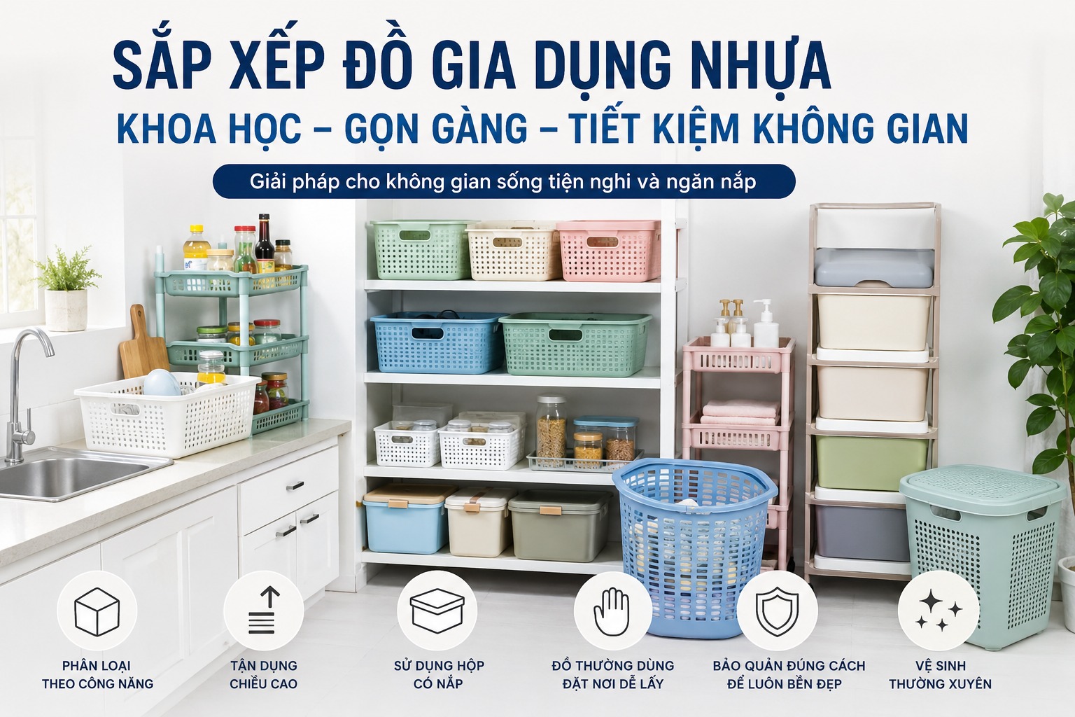 Nhà Gọn Hơn Không Phải Vì Rộng Hơn – Mà Vì Biết Sắp Xếp Đồ Gia Dụng Đúng Cách