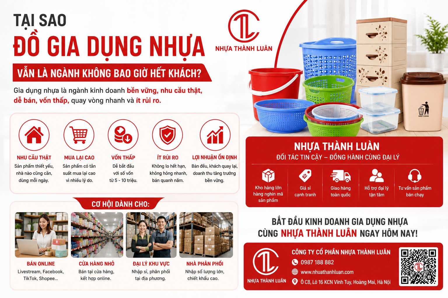 TẠI SAO ĐỒ GIA DỤNG NHỰA VẪN LÀ NGÀNH KHÔNG BAO GIỜ HẾT KHÁCH?