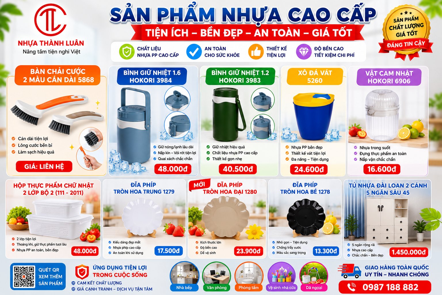 Sản Phẩm Mới Tháng 6/2026 Tại Nhựa Thành Luân – Nhiều Mẫu Gia Dụng Tiện Ích Đang Được Ưa Chuộng