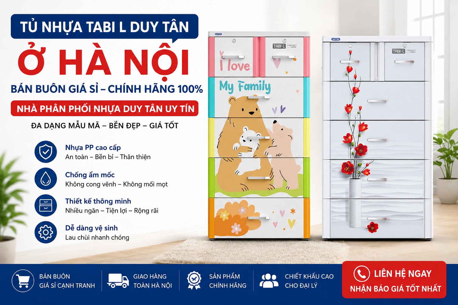 Tủ Nhựa Tabi L Duy Tân Ở Hà Nội – Nguồn Hàng Chính Hãng, Giá Sỉ Tốt Cho Đại Lý