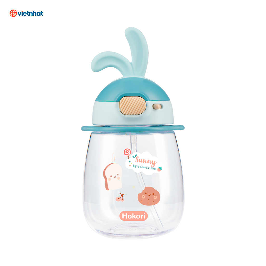 BÌNH NƯỚC TAI THỎ 600ML HOKORI 0083