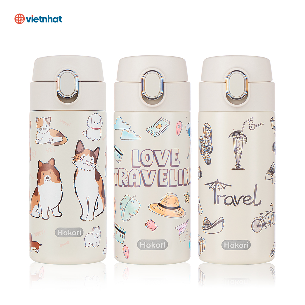 BÌNH GIỮ NHIỆT SUNNY 340ML HOKORI 0123