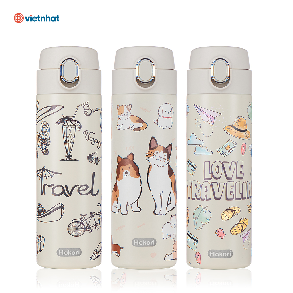 BÌNH GIỮ NHIỆT SUNNY 460ML HOKORI 0124