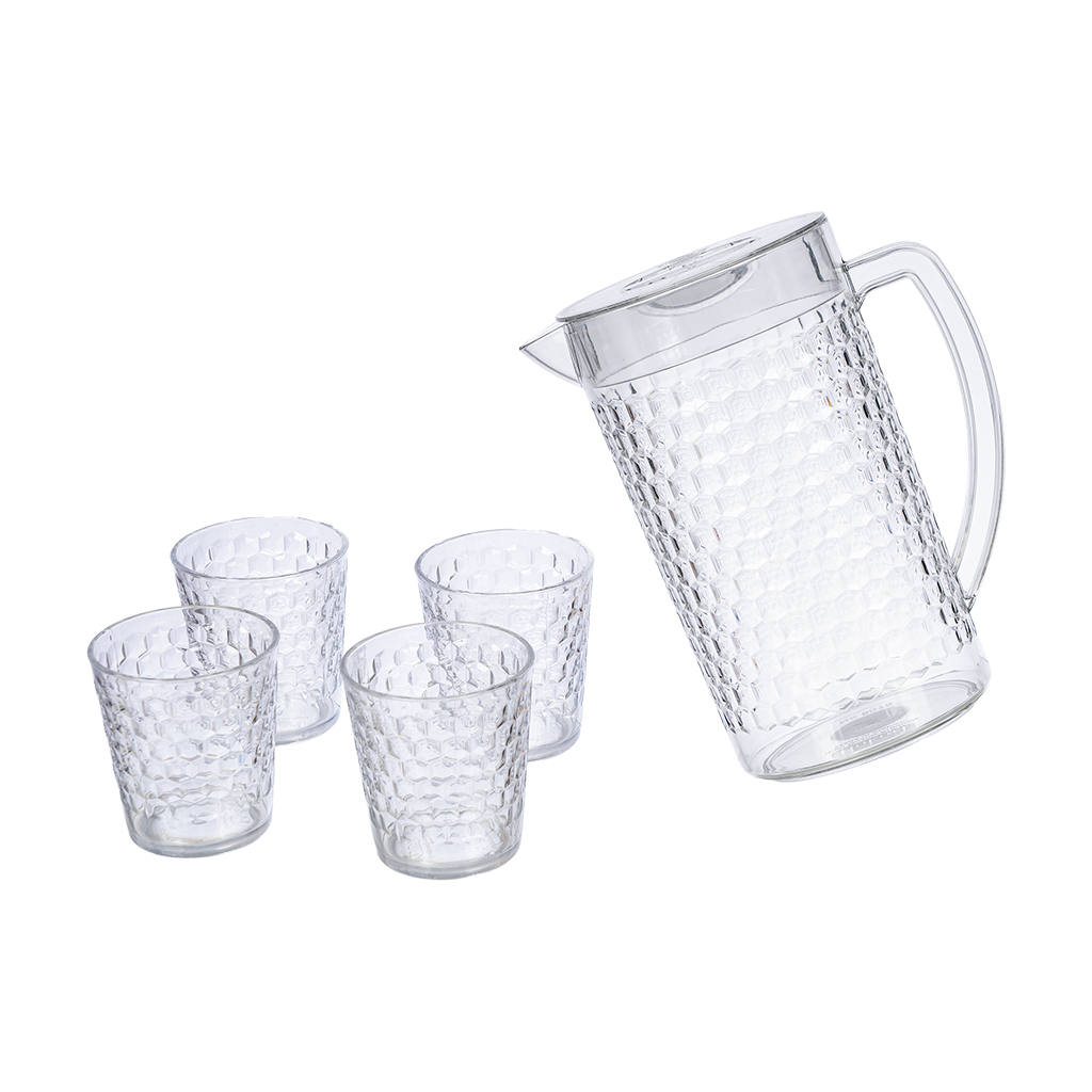 BỘ CA TỔ ONG 1900ML 4 CỐC HOKORI 6075-1