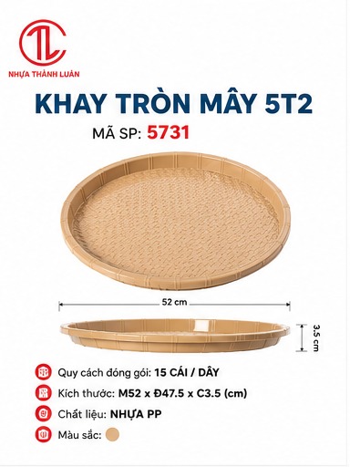 KHAY TRÒN MÂY 5T2 5731