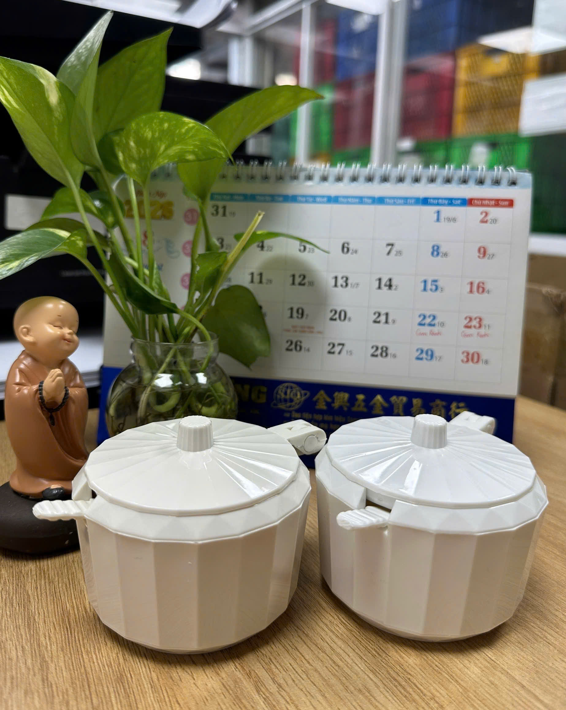 hũ gia vị có muỗng TL087