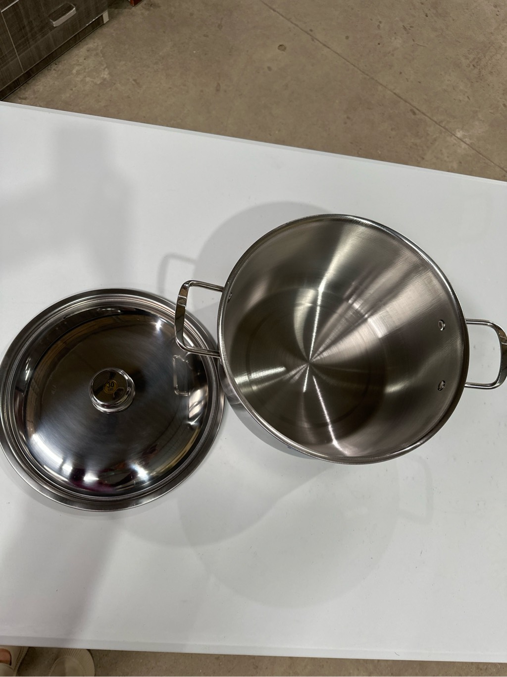 nồi inox đáy từ 30cm