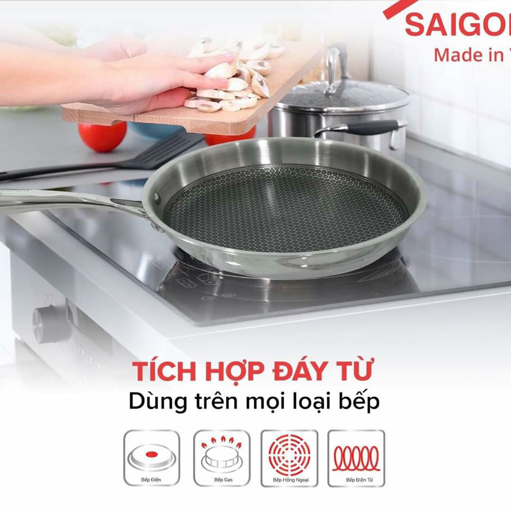 chảo sâu 304 26cm mega