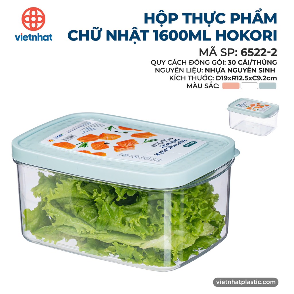 HỘP THỰC PHẨM 2800ML HOKORI 6522-3