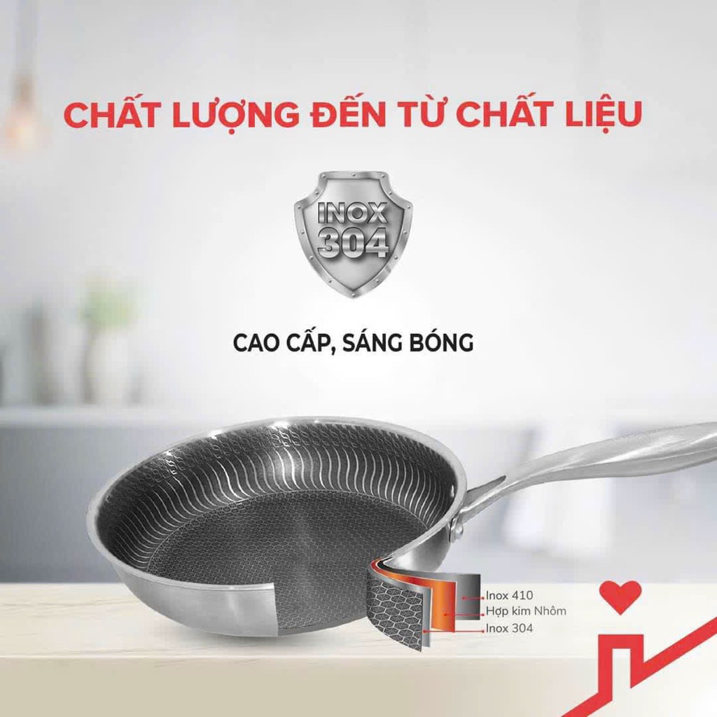 chảo blackcube 304 mega 28