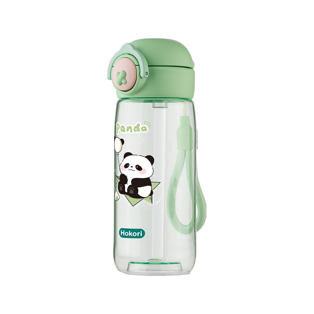 BÌNH NƯỚC TRẺ EM PANDA 480ML HOKORI 0080