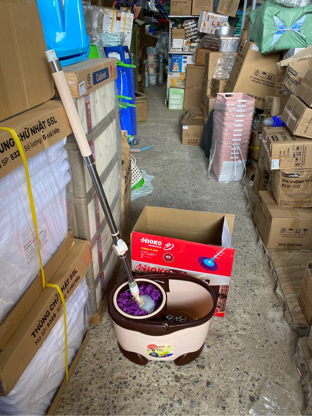 bộ lau nhà hioko xô bầu