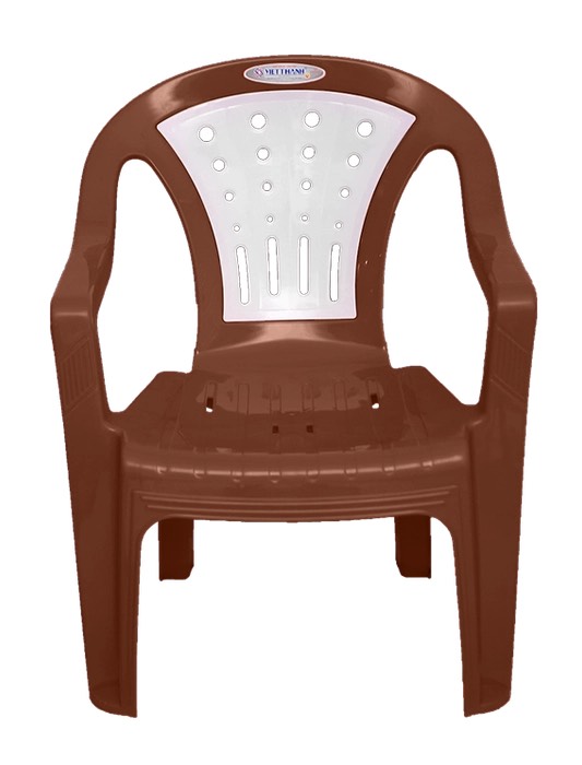 GHẾ BÀNH LỚN SỌC 2 MÀU