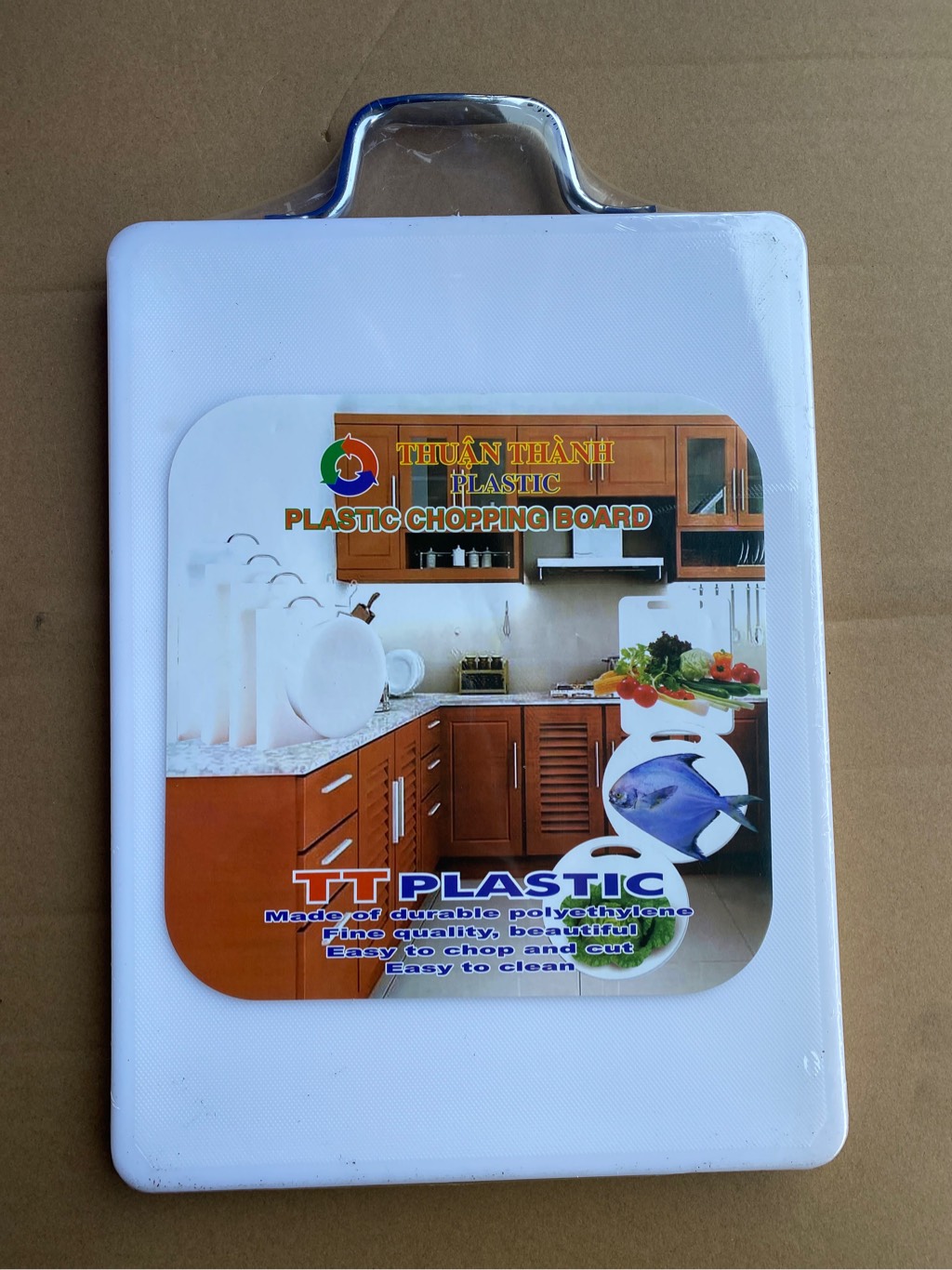 thớt vuông trung quai inox