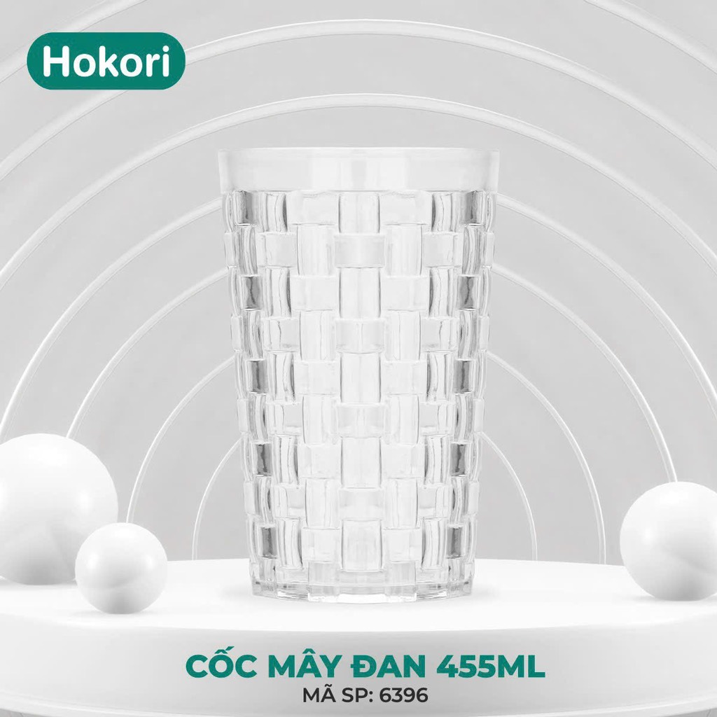 CỐC MÂY ĐAN 455ML HOKORI 6396