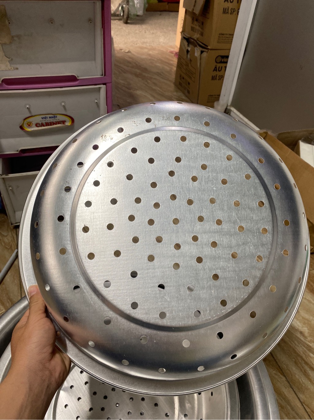 rổ rá nhôm 3 cu 44 cm