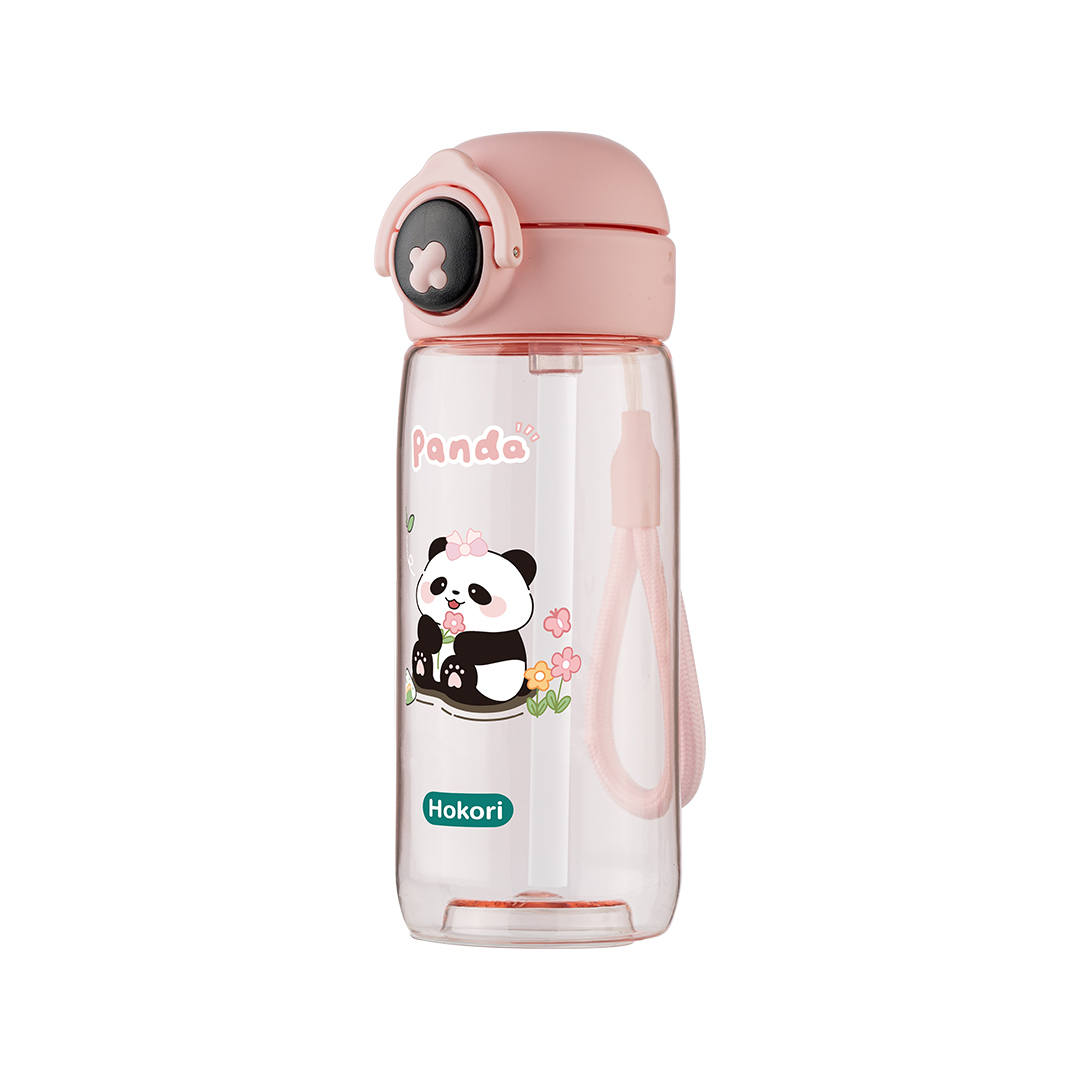 BÌNH NƯỚC TRẺ EM PANDA 480ML HOKORI 0080