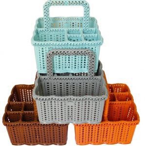 rổ vuông trung 6 ngăn có quai TL 054