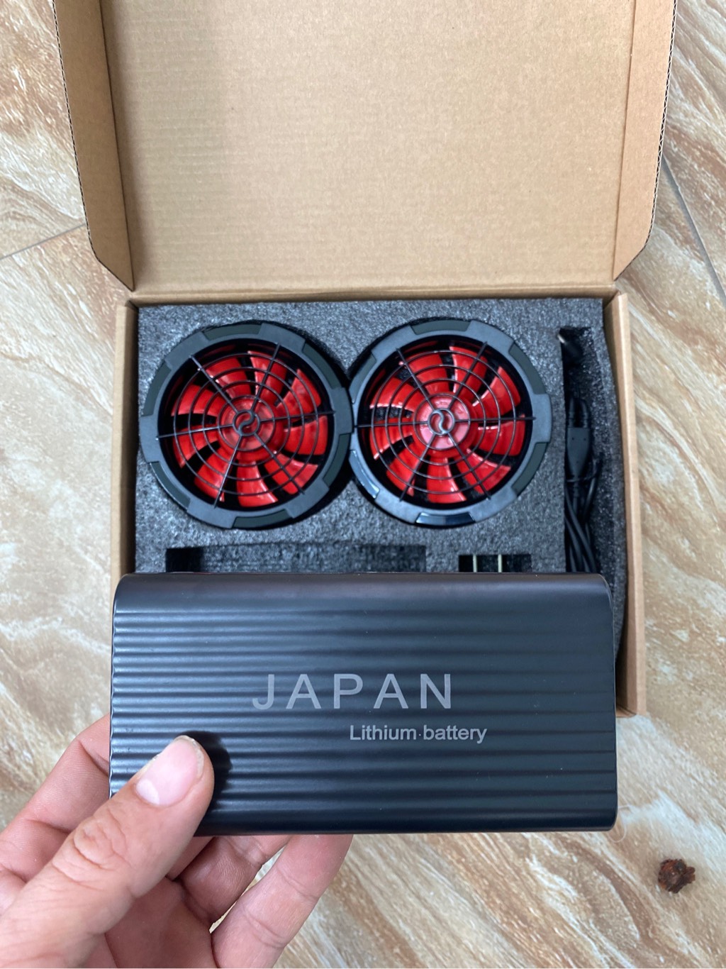 bin áo quạt điều hoà JAPAN 12 tiếng 8198