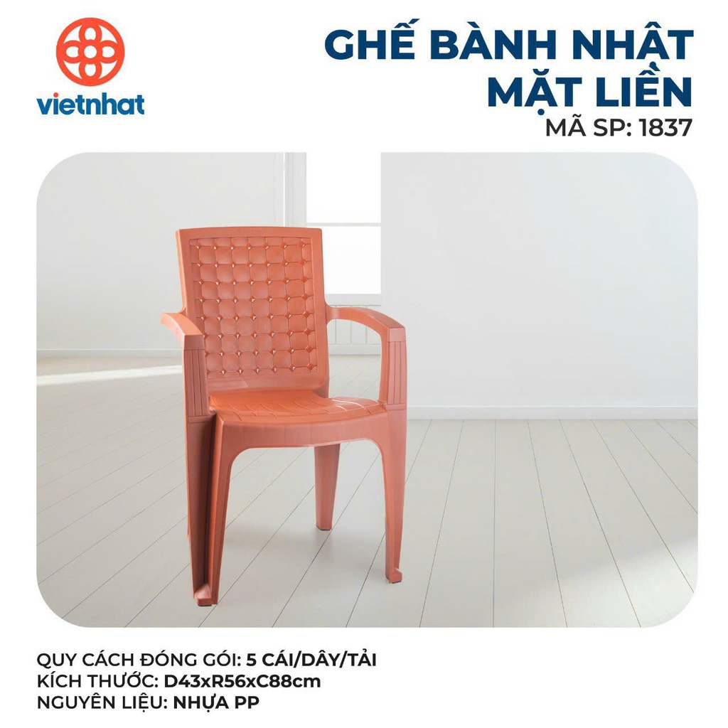 GHẾ BÀNH NHẬT MẶT LIỀN 1837