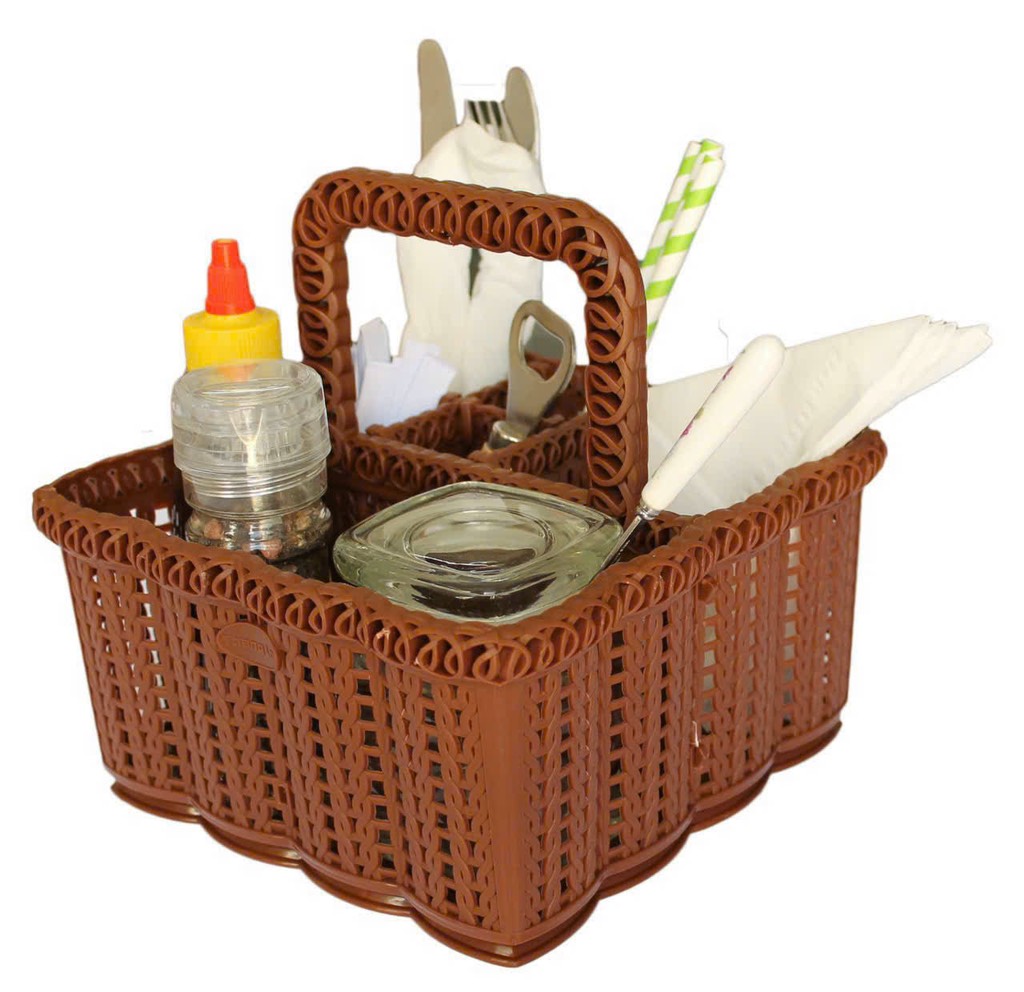 rổ vuông trung 6 ngăn có quai TL 054