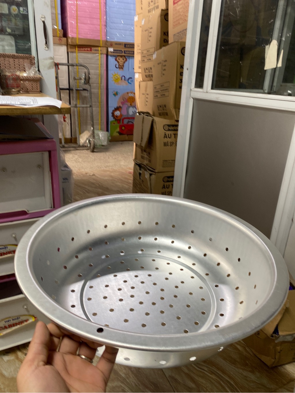 rổ rá nhôm 3 cu 44 cm