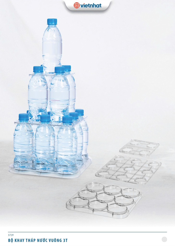 BỘ KHAY THÁP NƯỚC VUÔNG 3T 5729