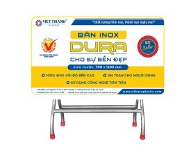 BÀN INOX CHỮ NHẬT DURA