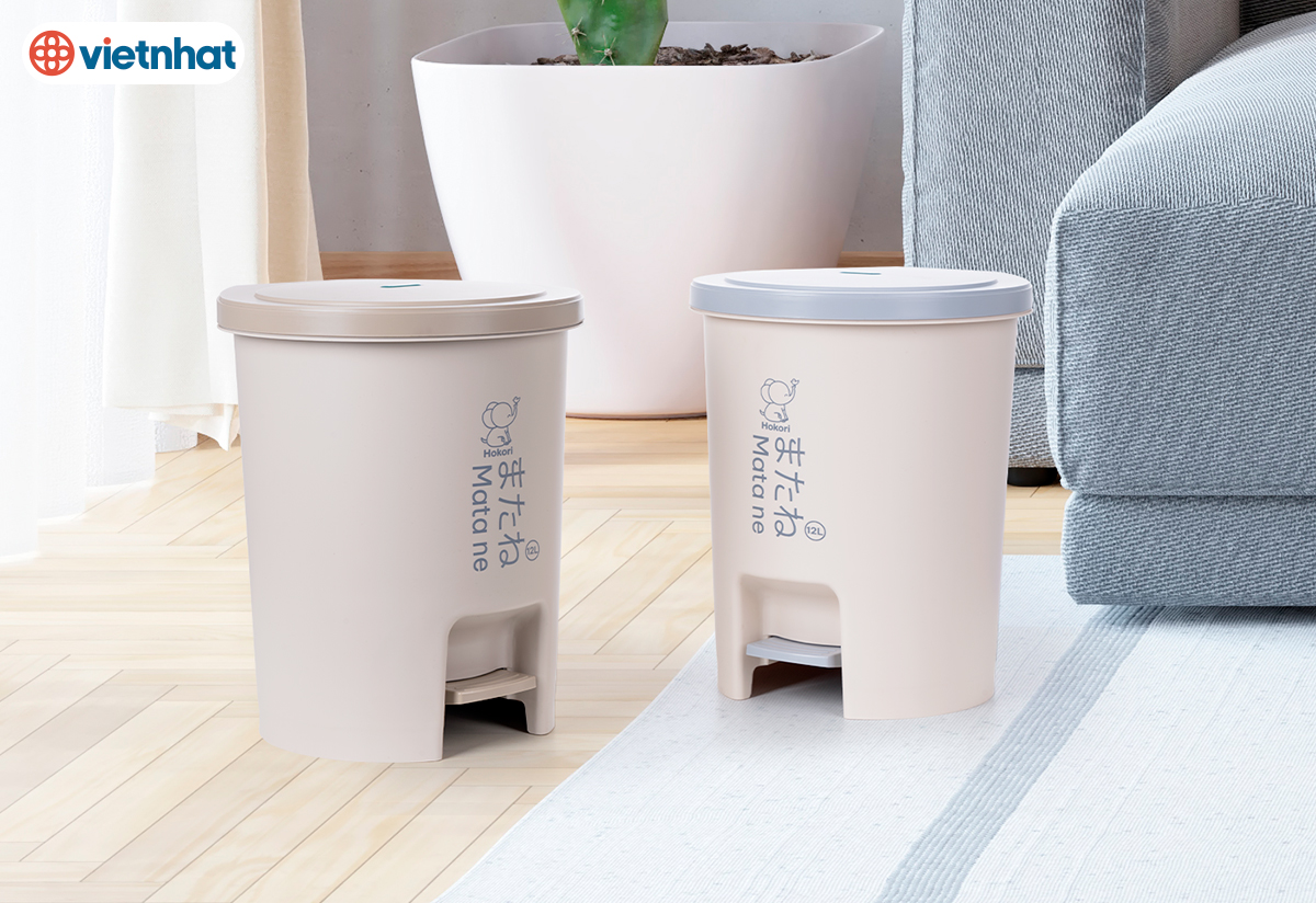 BẬT RÁC TRÒN 12L HOKORI 8069