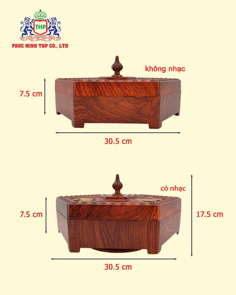 mứt nhạc lục năng vân gỗ