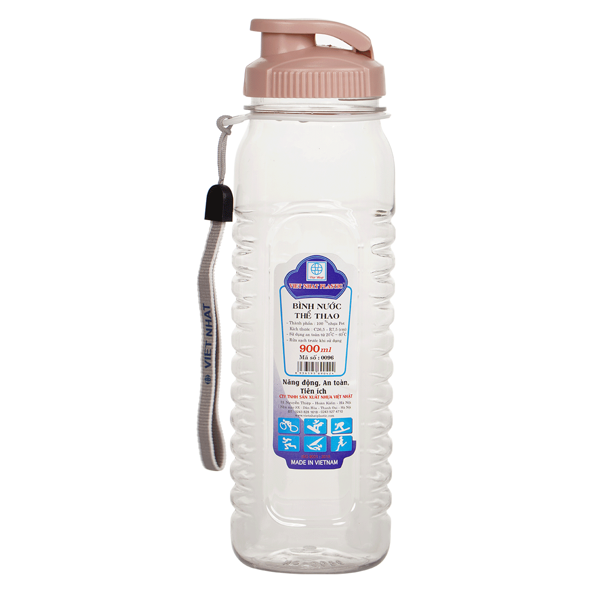 BÌNH NƯỚC THỂ THAO 900ML 0096