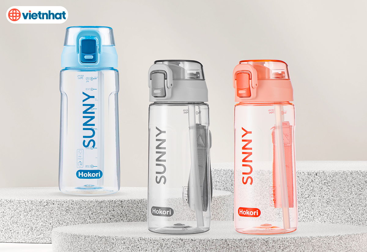 BÌNH NƯỚC SUNNY 630ML HOKORI 0084