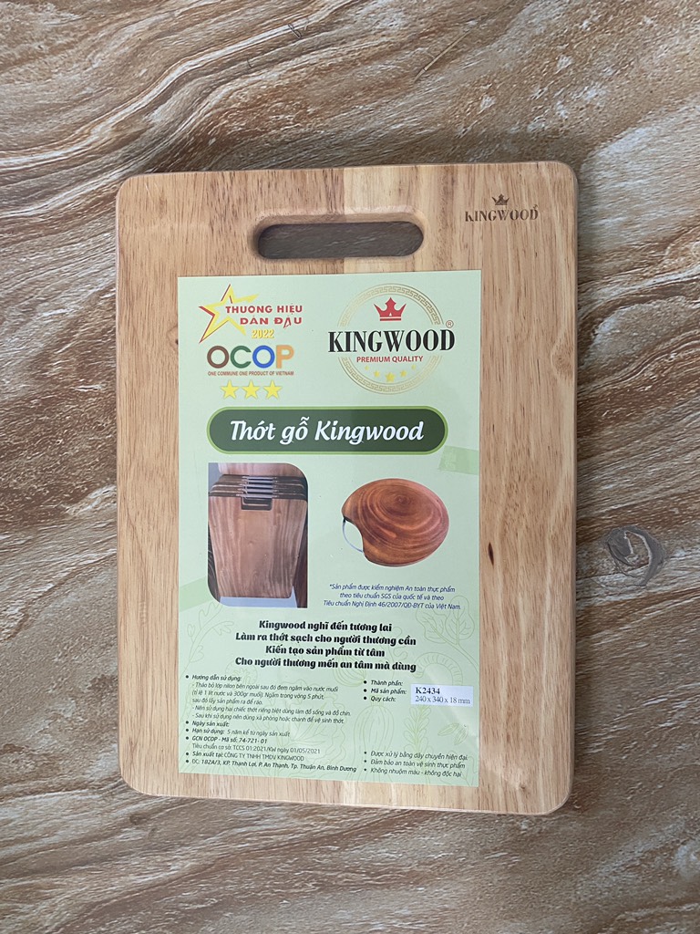 thớt gỗ kingwood K2434